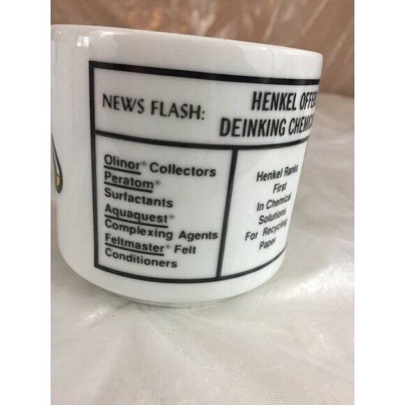 Henkel Paper Chemical Porcelain Coffee Tea Mugs Color Fades When Hot Set Of 6 - Picture 9 of 12